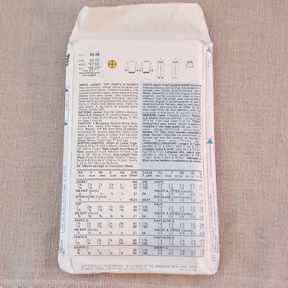 Butterick pattern vintage sizes XS,S,M NEW Never used. - Picture 2 of 2